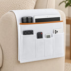 Armchair Caddy Organizer in a styled lifestyle setting