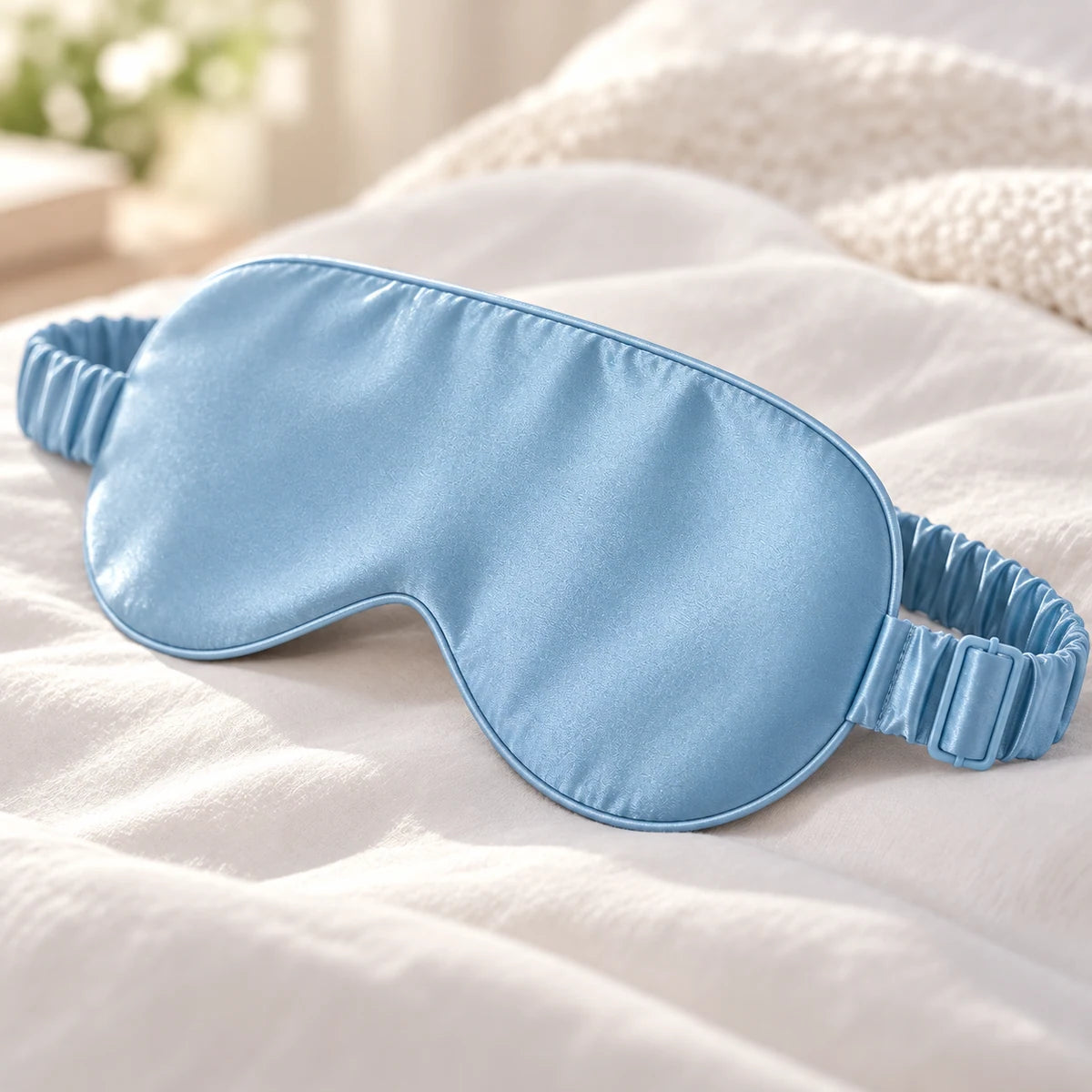 Adjustable Sleep Mask detail view in a coordinated setting