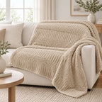 Fleece Throw Blanket in a styled lifestyle setting
