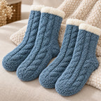 Cozy Fuzzy Sock Set detail view in a coordinated setting