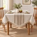 Textured Tablecloth in a styled lifestyle setting