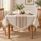 Textured Tablecloth in a styled lifestyle setting