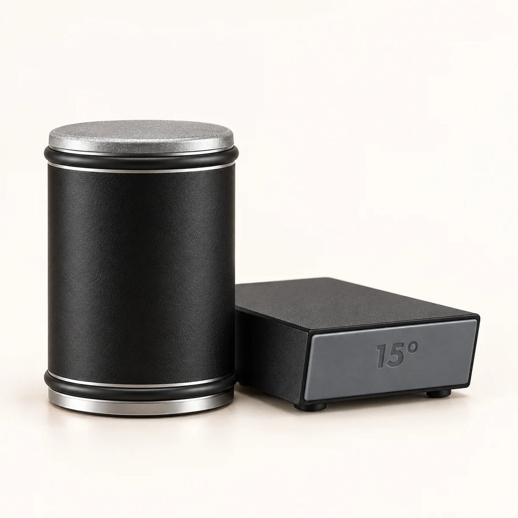 Rolling Knife Sharpener Kit clean product view on a warm neutral background