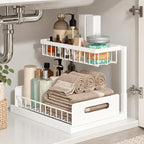 Under-Sink Storage Organizer in a styled lifestyle setting