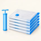 Vacuum Storage Bag Set clean product view on a warm neutral background
