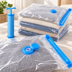 Vacuum Storage Bag Set detail view in a coordinated setting