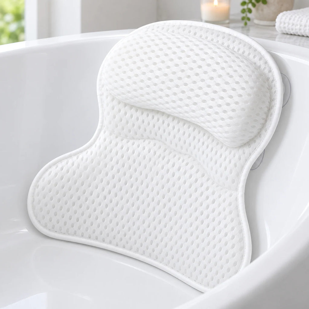 Bath Pillow in a styled lifestyle setting